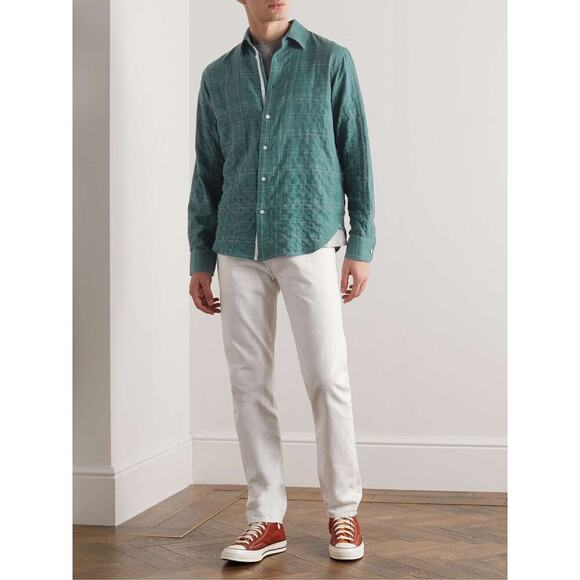 RAG & BONE Mens Gus Checked Cotton-Blend Flannel Shirt Size XL - Picture 1 of 8